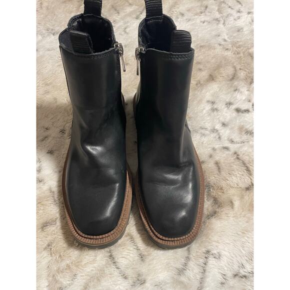 Sam Edelman girls black leather Chelsea boots size 3 - Picture 1 of 10